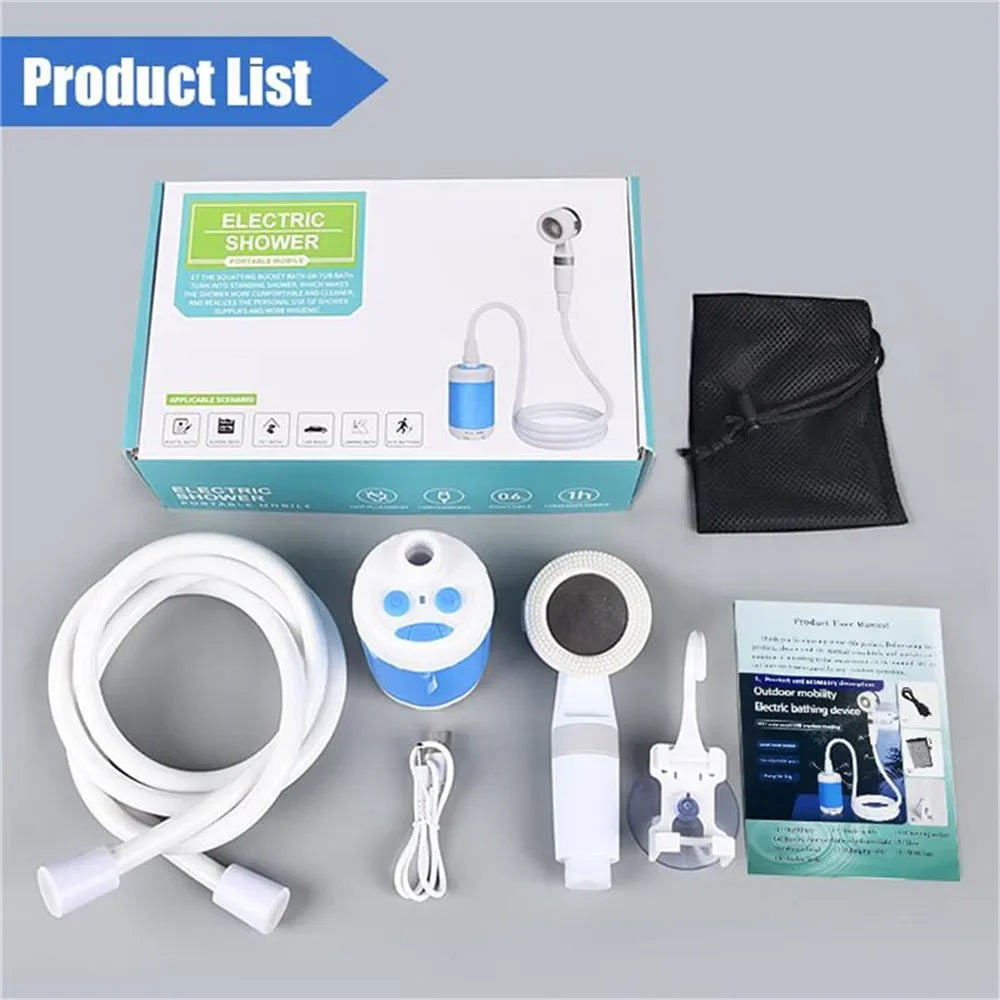 Rechargeable Portable Electric Shower